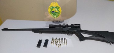 Caçador é preso pela Policia Militar em Cruzeiro do Iguaçu Caçador é preso pela Policia Militar em Cruzeiro do Iguaçu