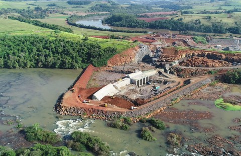 Obra da PCH Bela Vista no Rio Chopim já passa de 40% concluída Obra da PCH Bela Vista no Rio Chopim já passa de 40% concluída