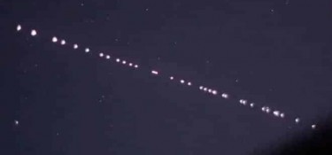 Satélites Starlink foram vistos no céu de Dois Vizinhos Satélites Starlink foram vistos no céu de Dois Vizinhos