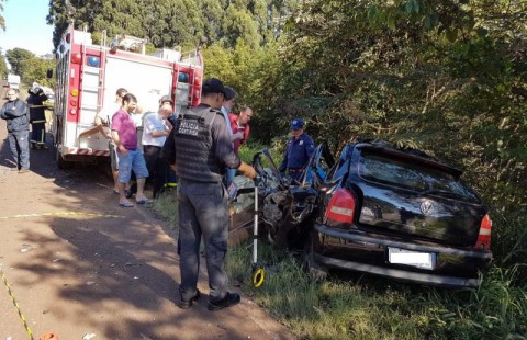 Homem morre em grave acidente na PR-281 Homem morre em grave acidente na PR-281