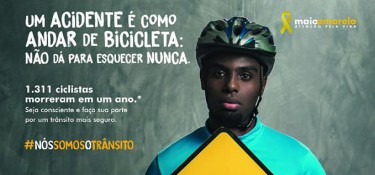 Hoje tem passeio ciclístico para conscientização do Maio Amarelo Hoje tem passeio ciclístico para conscientização do Maio Amarelo