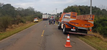 Acidente deixa três feridos na PR-281 em Chopinzinho Acidente deixa três feridos na PR-281 em Chopinzinho
