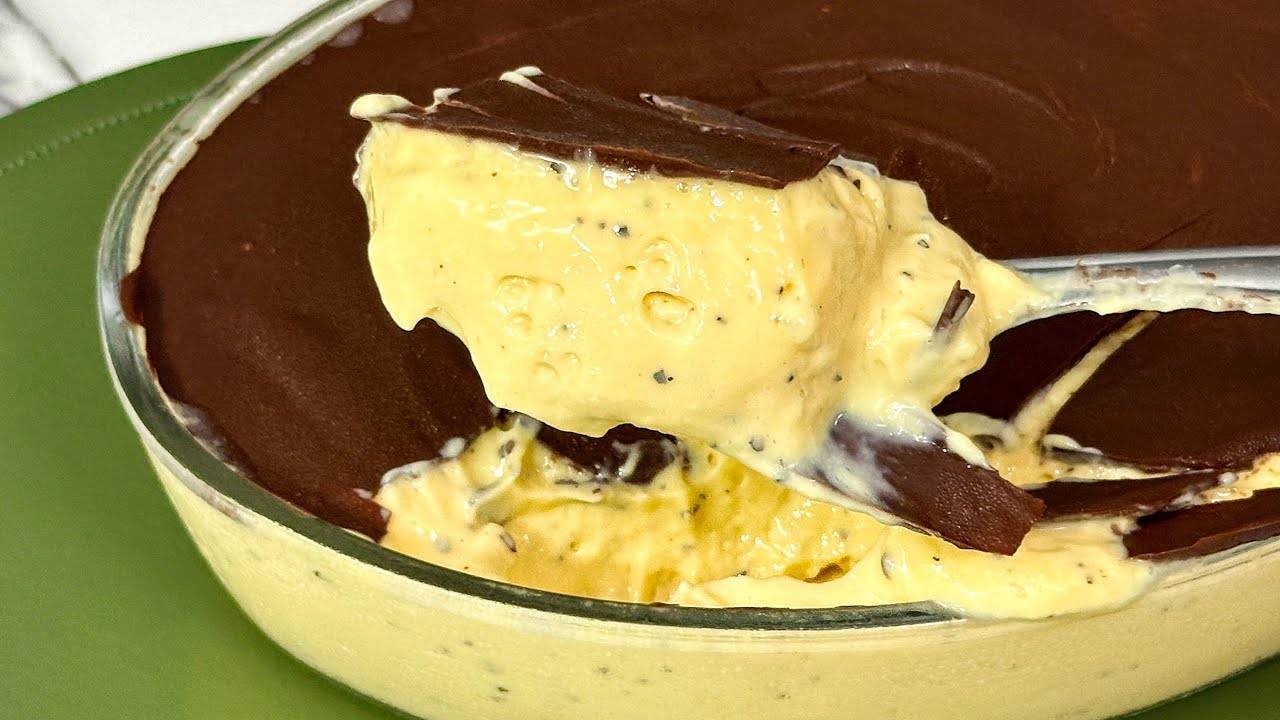 Receita .MOUSSE DE MARACUJÁ COM CHOCOLATE TRUFADO 