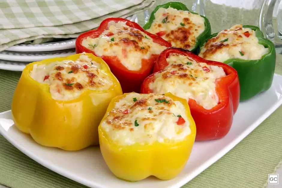 Receita .PIMENTÃO RECHEADO