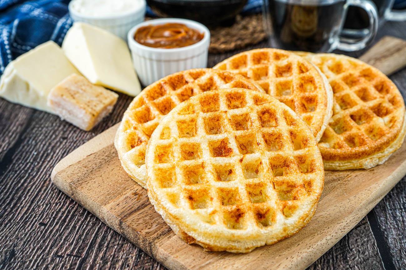 Receita .WAFFLE DE PÃO DE QUEIJO