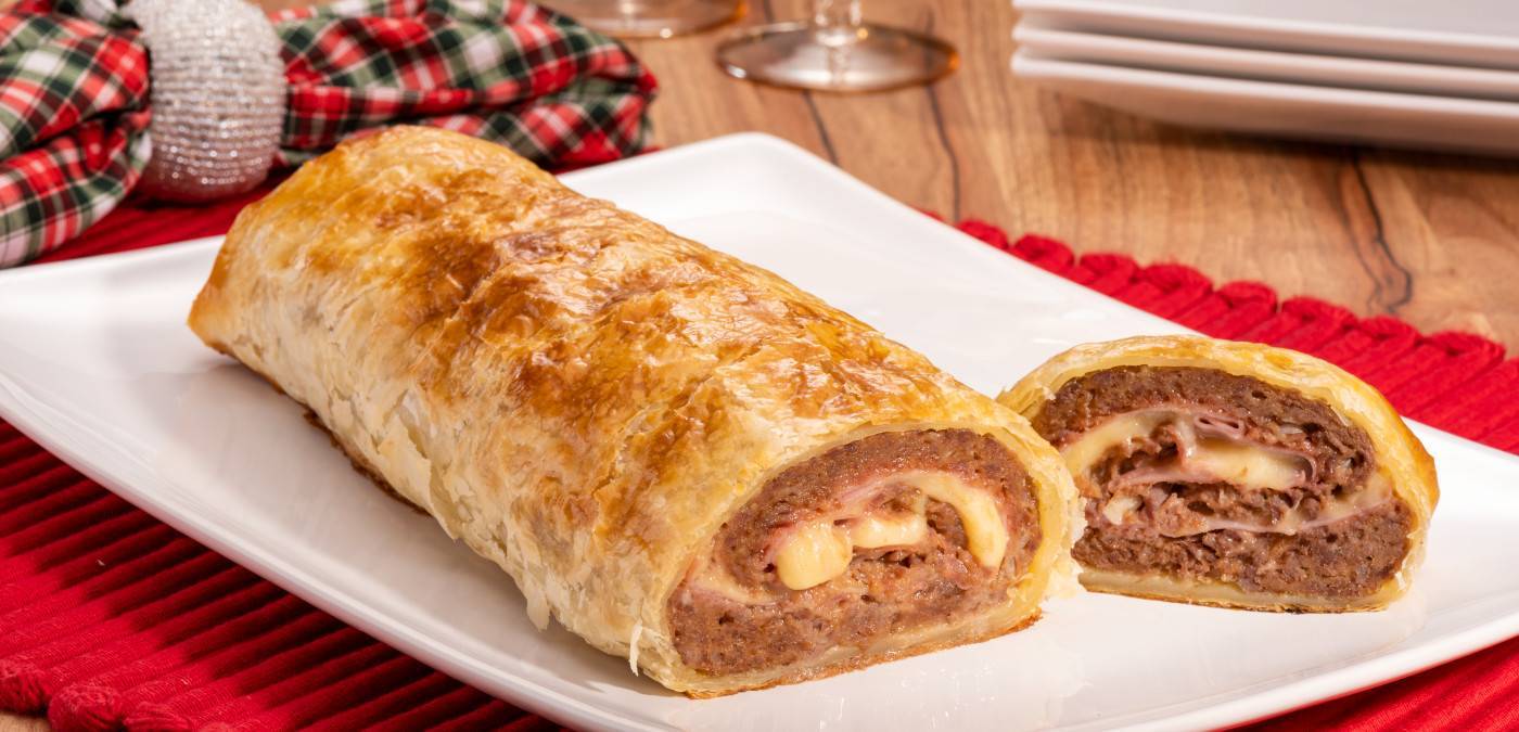 Receita .ROCAMBOLE DE CARNE MOIDA